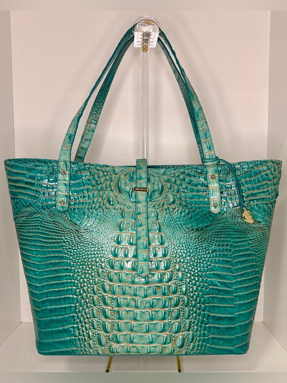 Brahmin All-Day Tote in Turquoise Melbourne NWOT!